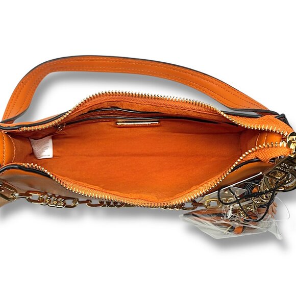 Steve Madden—Vegan Leather Shoulder Bag & 2 Bag Charms—Burnt Orange *NWT* - Picture 8 of 11